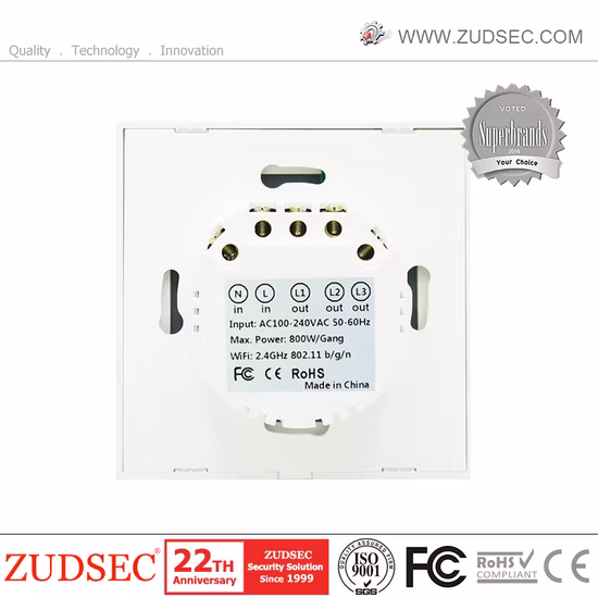 米国/EU/英国/Vn 壁タッチ 1/2/3 ギャングガラスパネルスマート WiFi ライトスイッチ