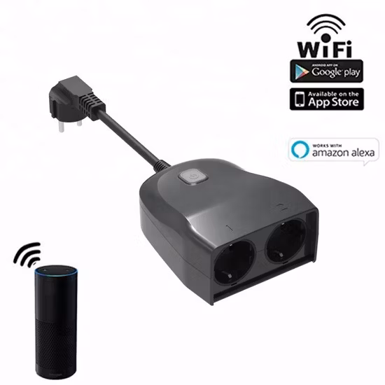 屋外スマートプラグ IP44 防水スマートホーム Wi