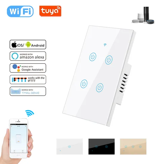 Tuya スマート スイッチ Zigbee WiFi 壁スイッチ タッチ ガラス パネル スイッチ ライト スイッチ